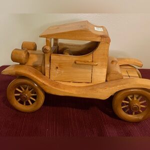 Vintage handmade wooden truck.